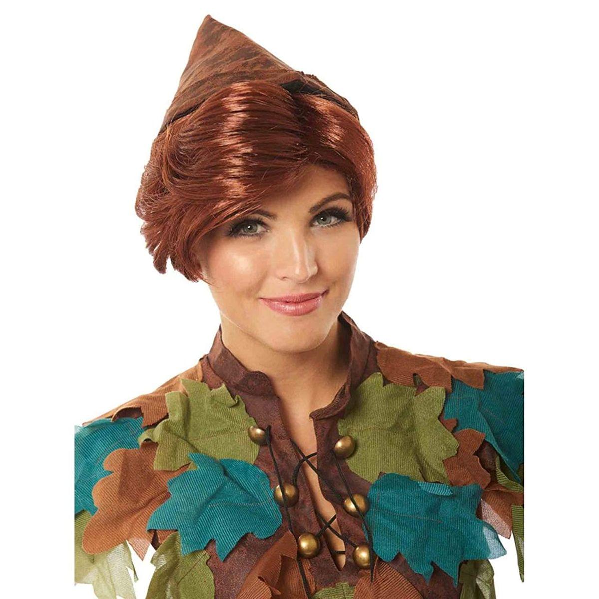 Peter Pan Adult Costume Wig - Brown