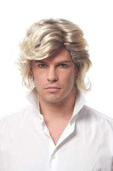 80's Icon Men's Costume Wig - Blonde