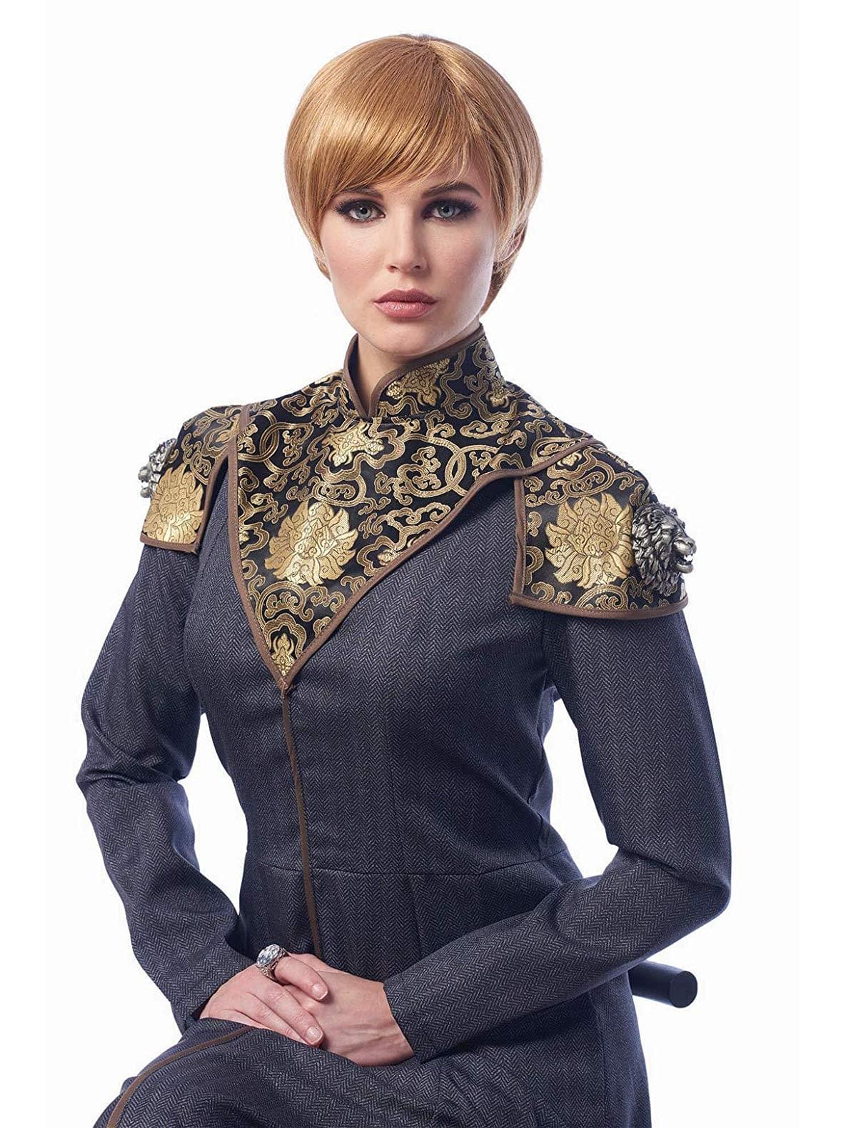 Medieval Queen Adult Costume Wig | Dark Blonde