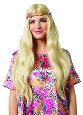 Cool Cat Adult Costume Wig with Headband | Blonde