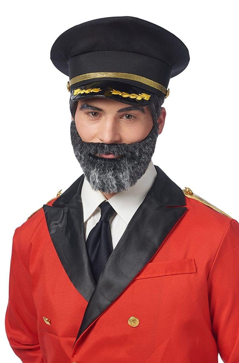 Captain Obvious Moustache and Beard Adult Costume Accessory Set