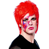 David Bowie Glam Rocker Costume Wig
