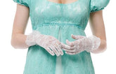 White Lace Gloves Adult Costume Accessory