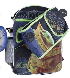 Star Wars The Mandalorian The Child 16 Inch Backpack 5-Piece Se