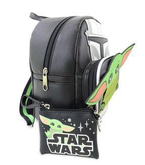 Star Wars The Child 10 Inch Pleather Backpack w/ Coin Purse