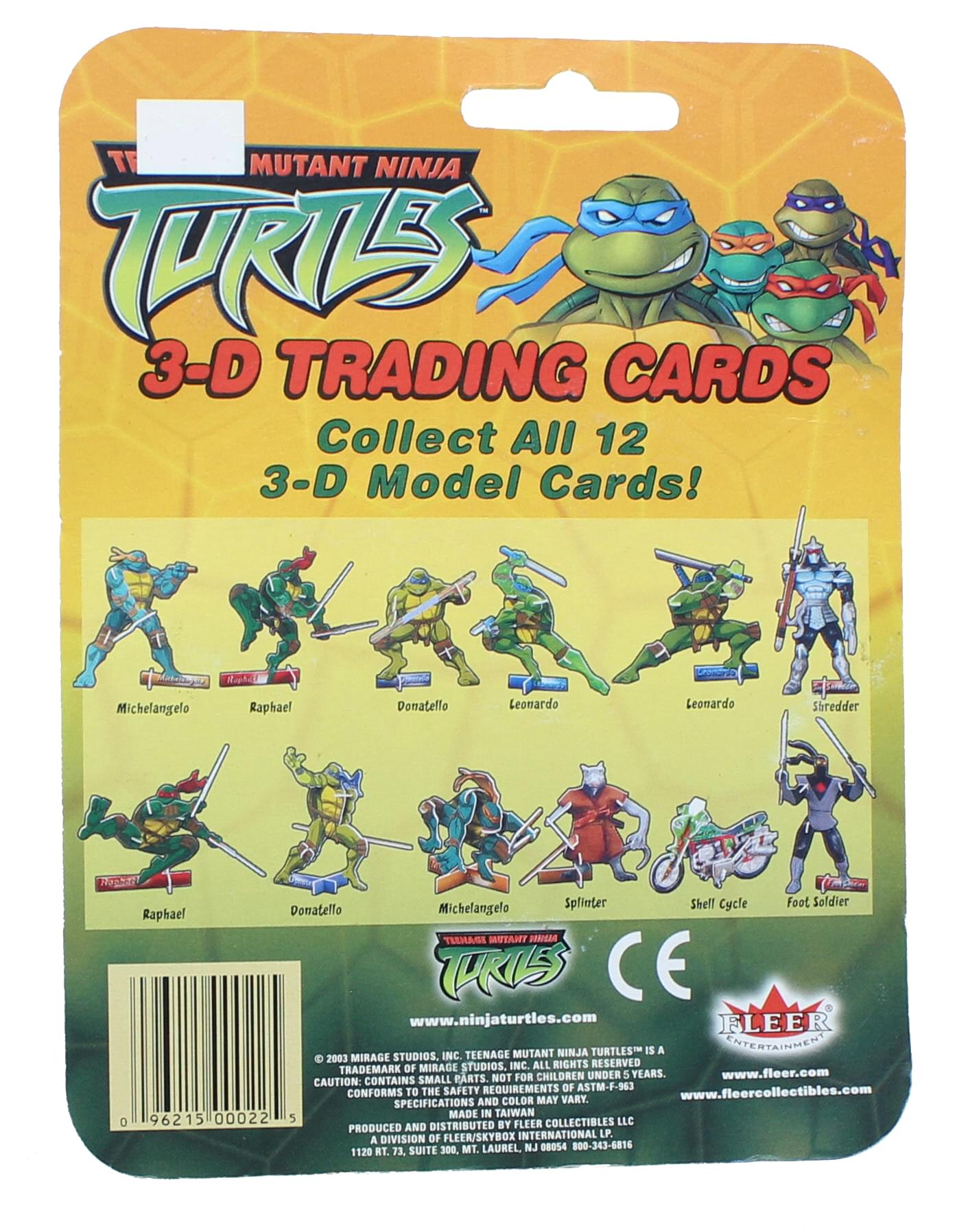 Teenage Mutant Ninja Turtles 3D Trading Cards | One Random