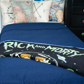 Rick and Morty Fresh Start Fleece Throw Blanket 45 x 60 Inches