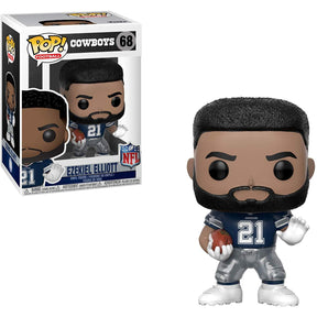 Dallas Cowboys NFL Funko POP Vinyl Figure - Ezekiel Elliott Away Uniform