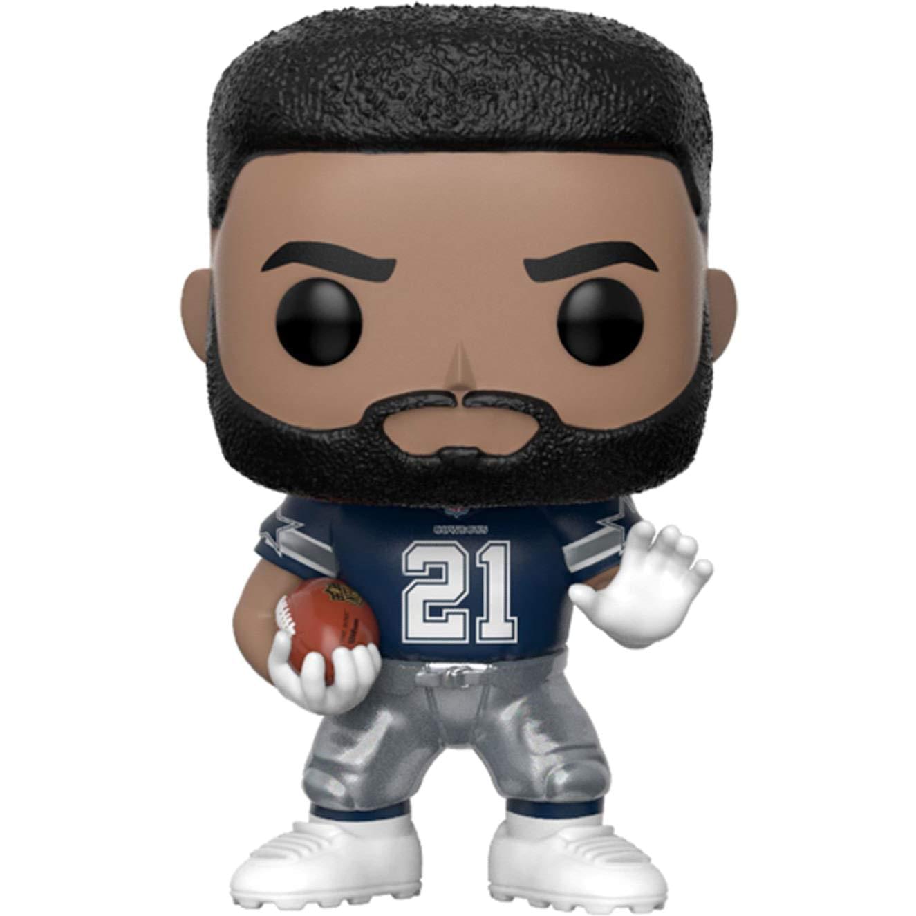 Dallas Cowboys NFL Funko POP Vinyl Figure - Ezekiel Elliott Away Uniform