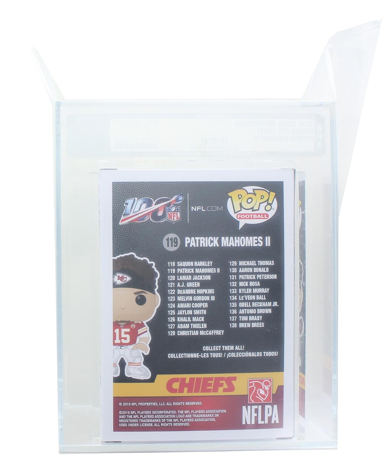 Kansas City Chiefs NFL Funko POP Vinyl Figure | Patrick Mahomes II | Rated AFA 9.0