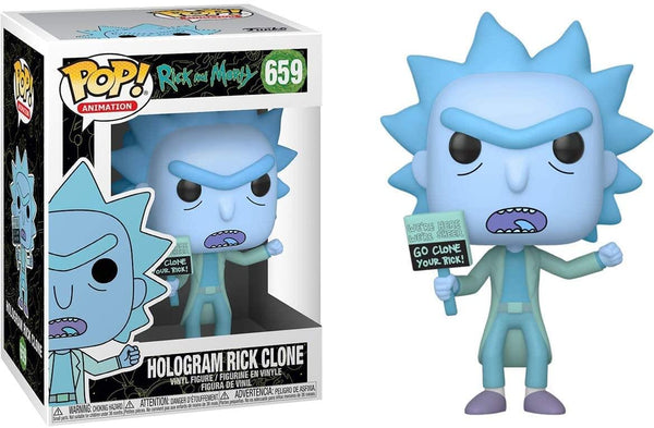 【アメリカ輸入未使用】 Funko pop Rick and Morty 4個 Rick and Morty POP Figure | Hologram Rick Clone | Free Shipping