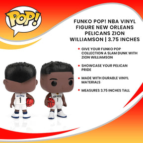 Funko POP! NBA Vinyl Figure New Orleans Pelicans Zion Williamson | 3.75 Inches