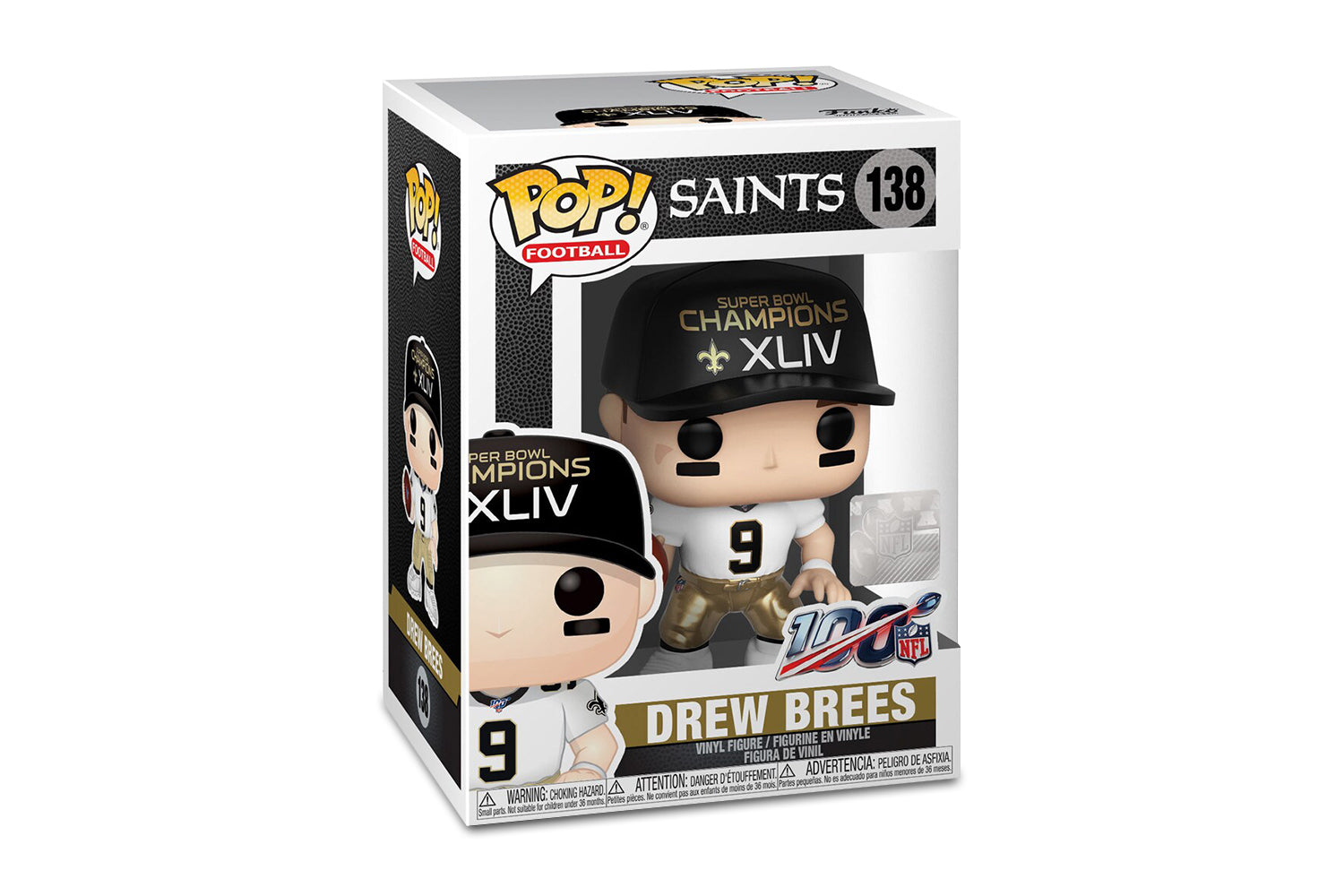 New Orleans Saints NFL POP, Drew Brees SB Champion XLIV