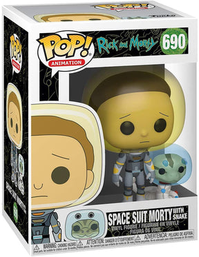 Rick and Morty Funko POP Vinyl Figure | Space Suit Morty w/ Snake
