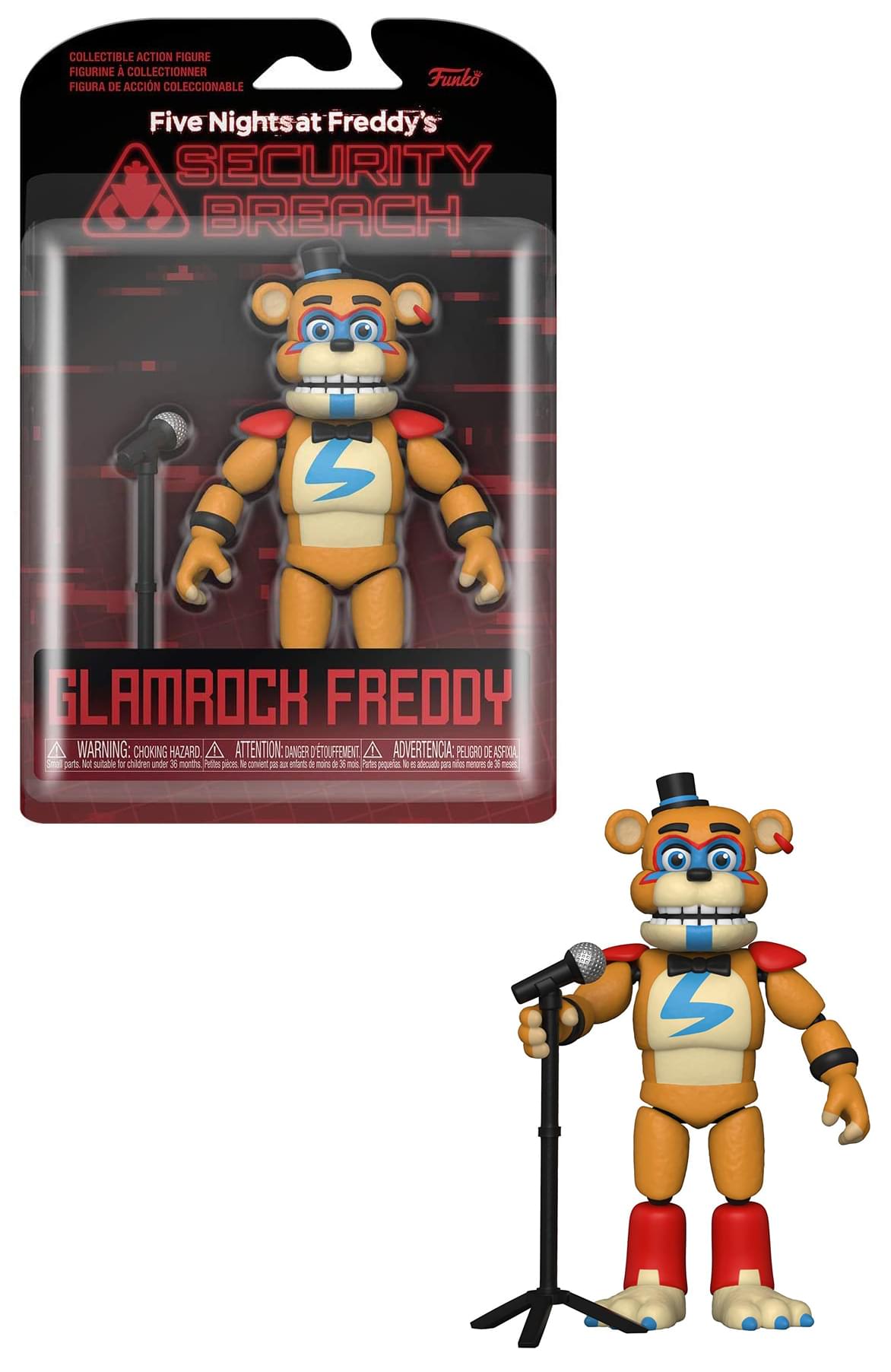Five Nights at Freddys Security Breach 5.5 Inch Action Figure | Glamrock Freddy