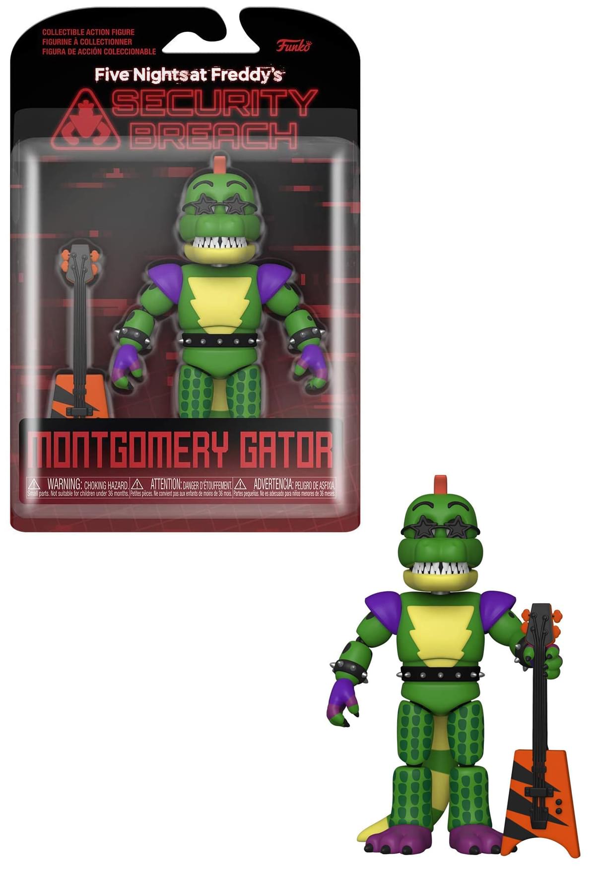 Five Nights at Freddys Security Breach 5.5 Inch Action Figure | Montgomery Gator