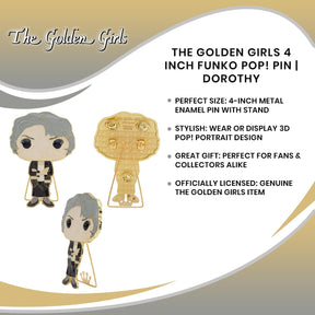 The Golden Girls 4 Inch Funko POP! Pin | Dorothy
