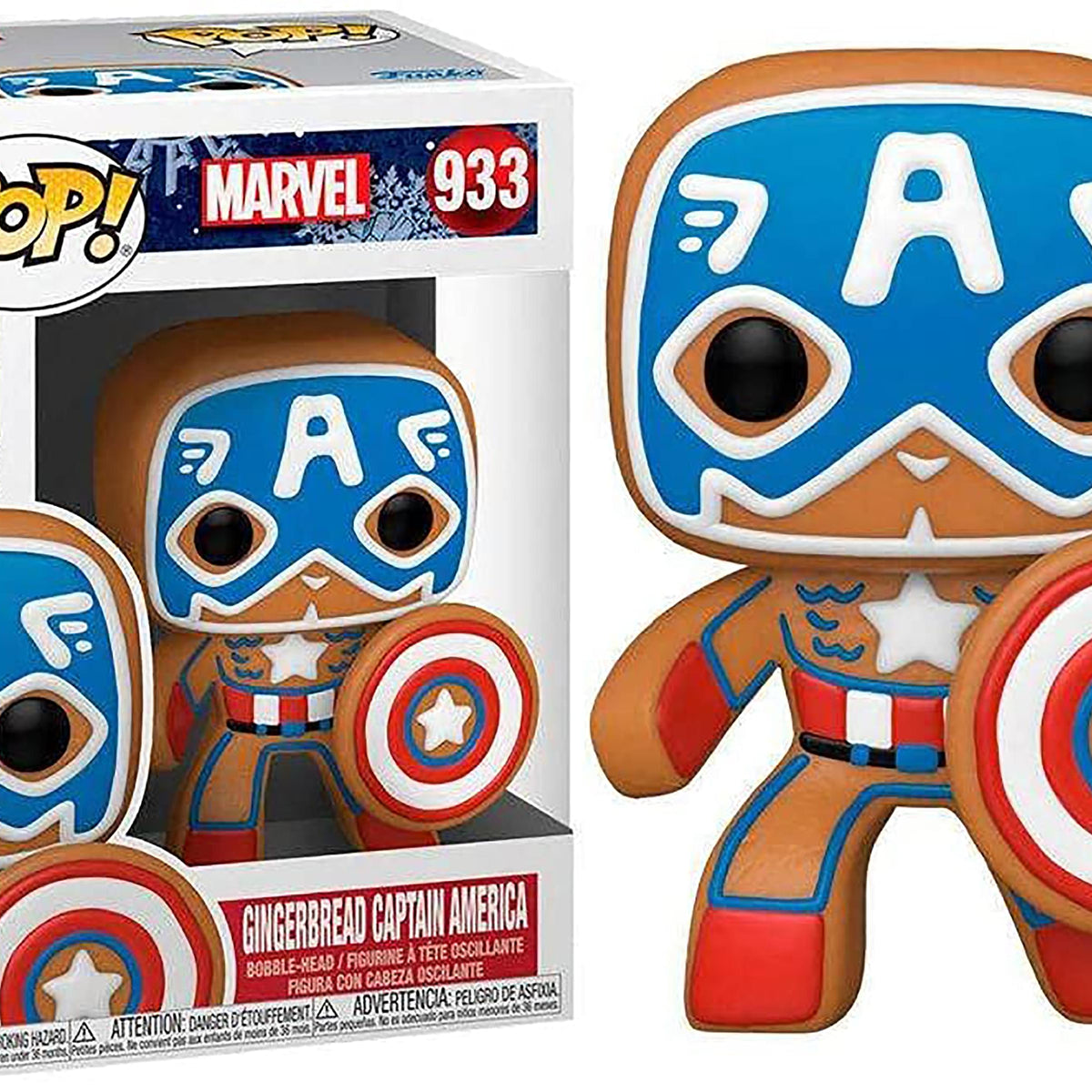 Marvel POP Figure | Gingerbread Captain America | Free Shipping