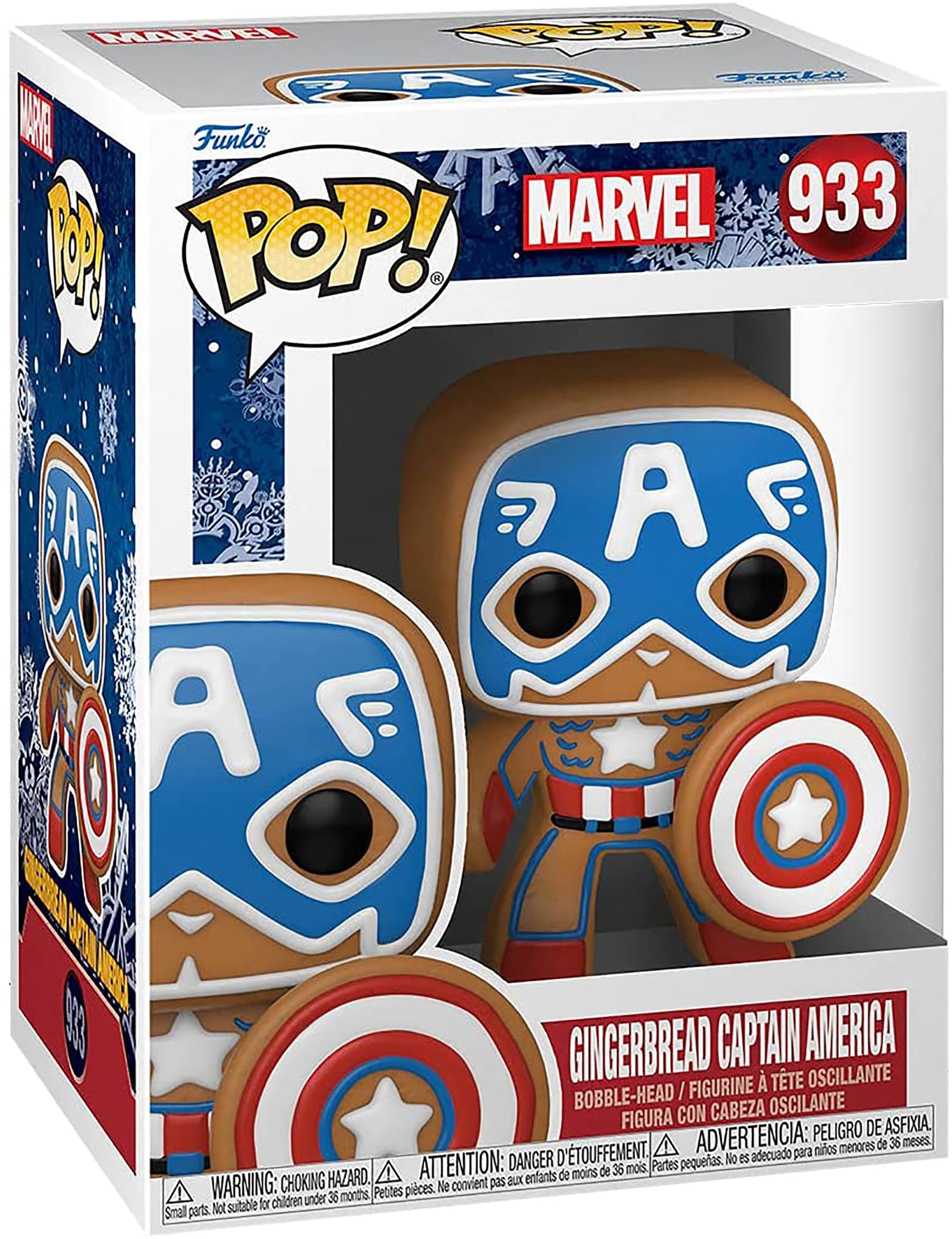 Marvel Funko Holiday POP Vinyl Figure | Gingerbread Captain America