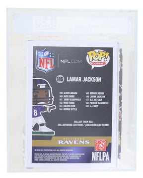 Baltimore Ravens NFL Funko POP Vinyl Figure | Lamar Jackson Passing Graded AFA 9.25