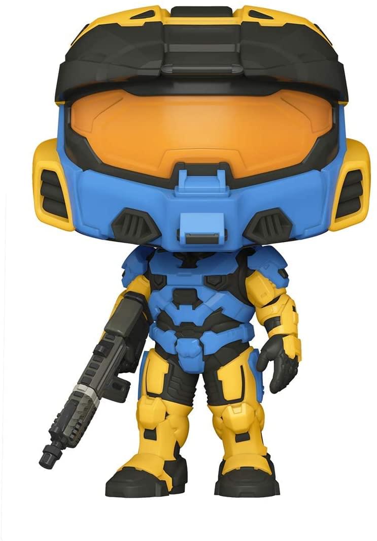 HALO Infinite Funko POP Vinyl Figure | Spartan Mark VII Blue/Yellow