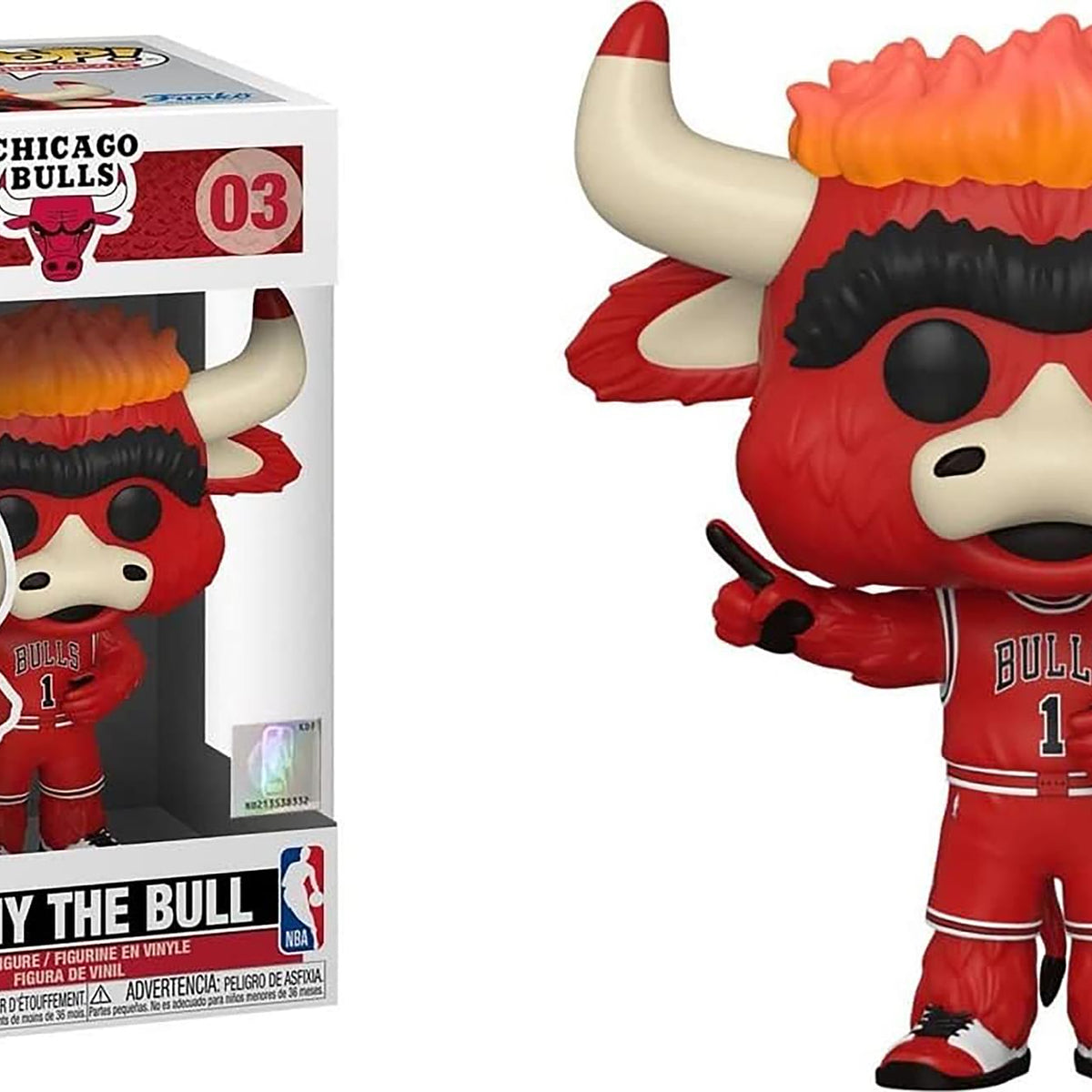 Funko Pop NBA Mascots Chicago Bulls Benny The Bull Figure