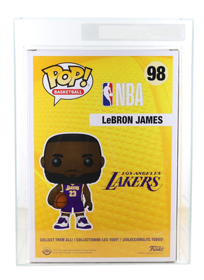 LA Lakers NBA 10 Inch Funko POP | LeBron James (Purple Jersey) Graded 9.75