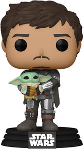 Star Wars Mandalorian Funko POP Vinyl Figure | Mando Holding Child