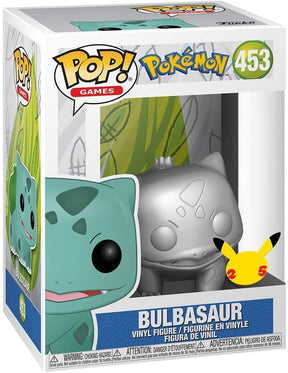 Pokemon Funko POP Vinyl Figure | Bulbasaur (Silver Metallic)