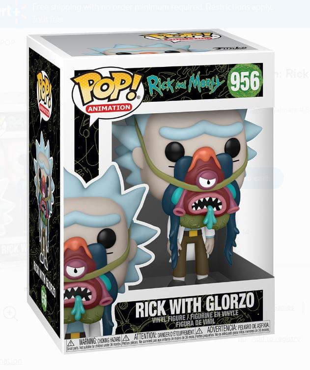 Rick and Morty Funko POP Vinyl Figure | Rick w/ Glorzo