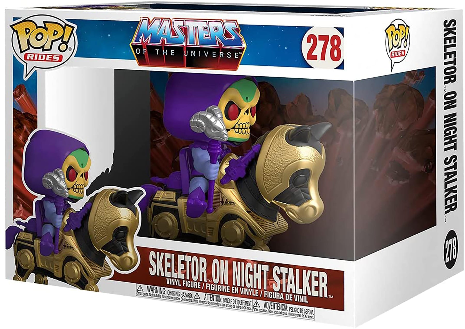 Masters of the Universe Funko POP Rides Vinyl Figure | Skeletor w/ Night Stalker