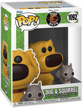 Disney Dug Days Funko POP Vinyl Figure | Dug w/ Squirrel