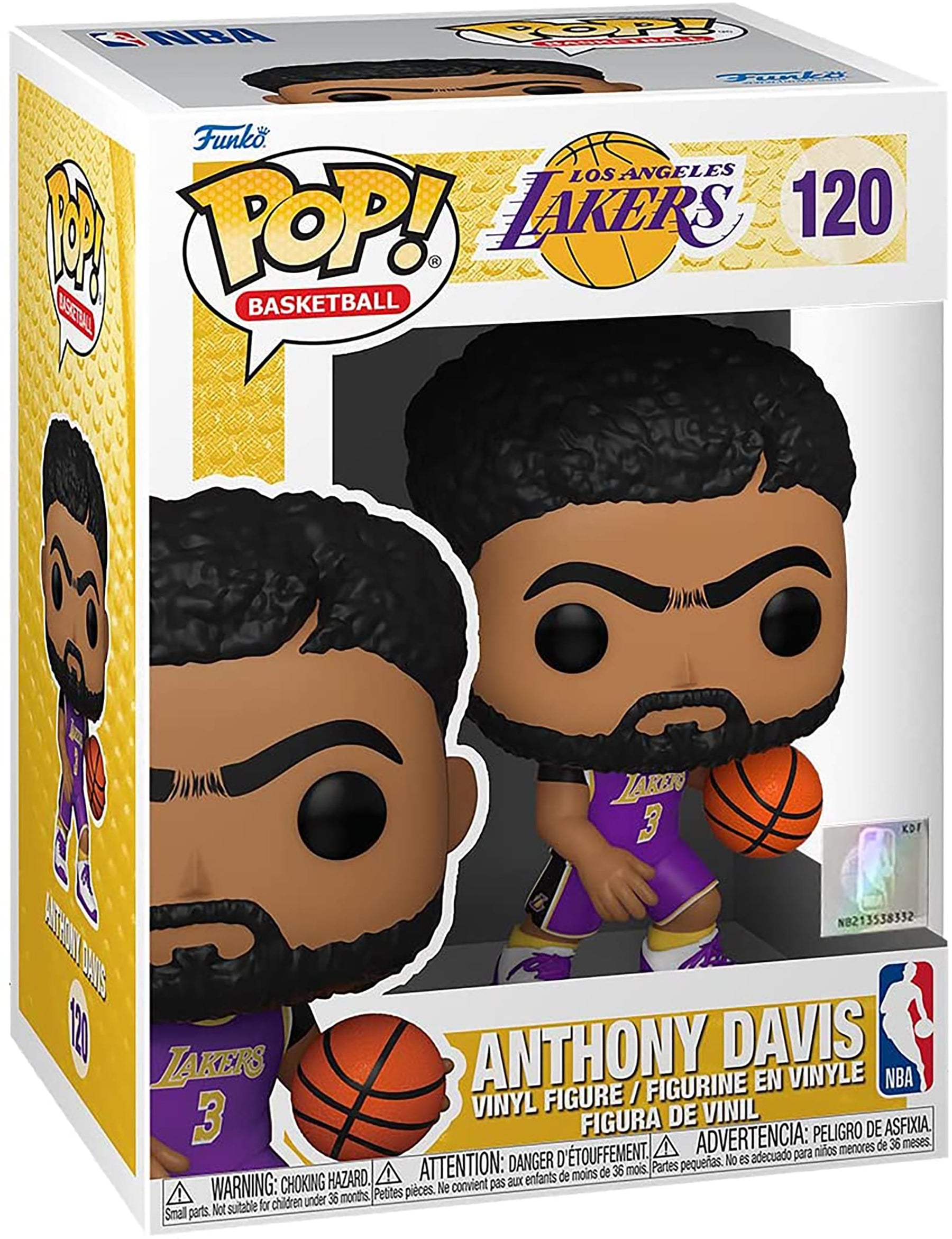 LA Lakers NBA Funko POP Vinyl Figure | Anthony Davis (Purple Jersey)