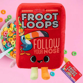 Kelloggs 6 Inch Funko Plush | Froot Loops Cereal Box