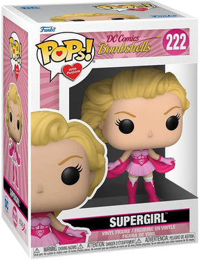 DC Comics Funko POP Vinyl Figure | Breast Cancer Awareness Bombshell Supergirl