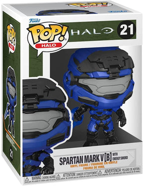 Halo Infinite Funko POP Vinyl Figure | Spartan Mark V w/ Blue Energy Sword