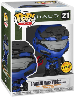 Halo Infinite Funko POP Vinyl Figure | Spartan Mark V w/ Red Energy Sword CHASE