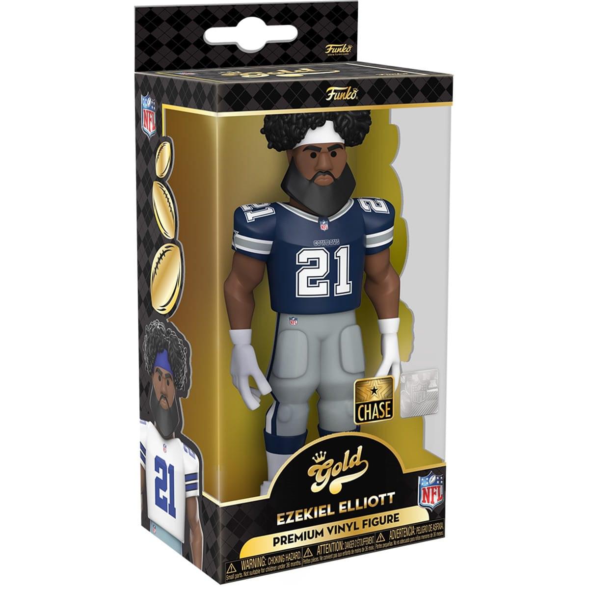 Dallas Cowboys NFL Funko Gold 5 Inch Vinyl Figure | Ezekiel Elliott CHASE