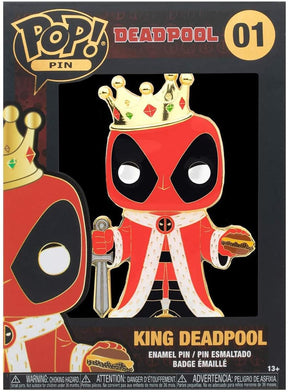 Marvel Deadpool 3 Inch Funko POP Pin | King Deadpool