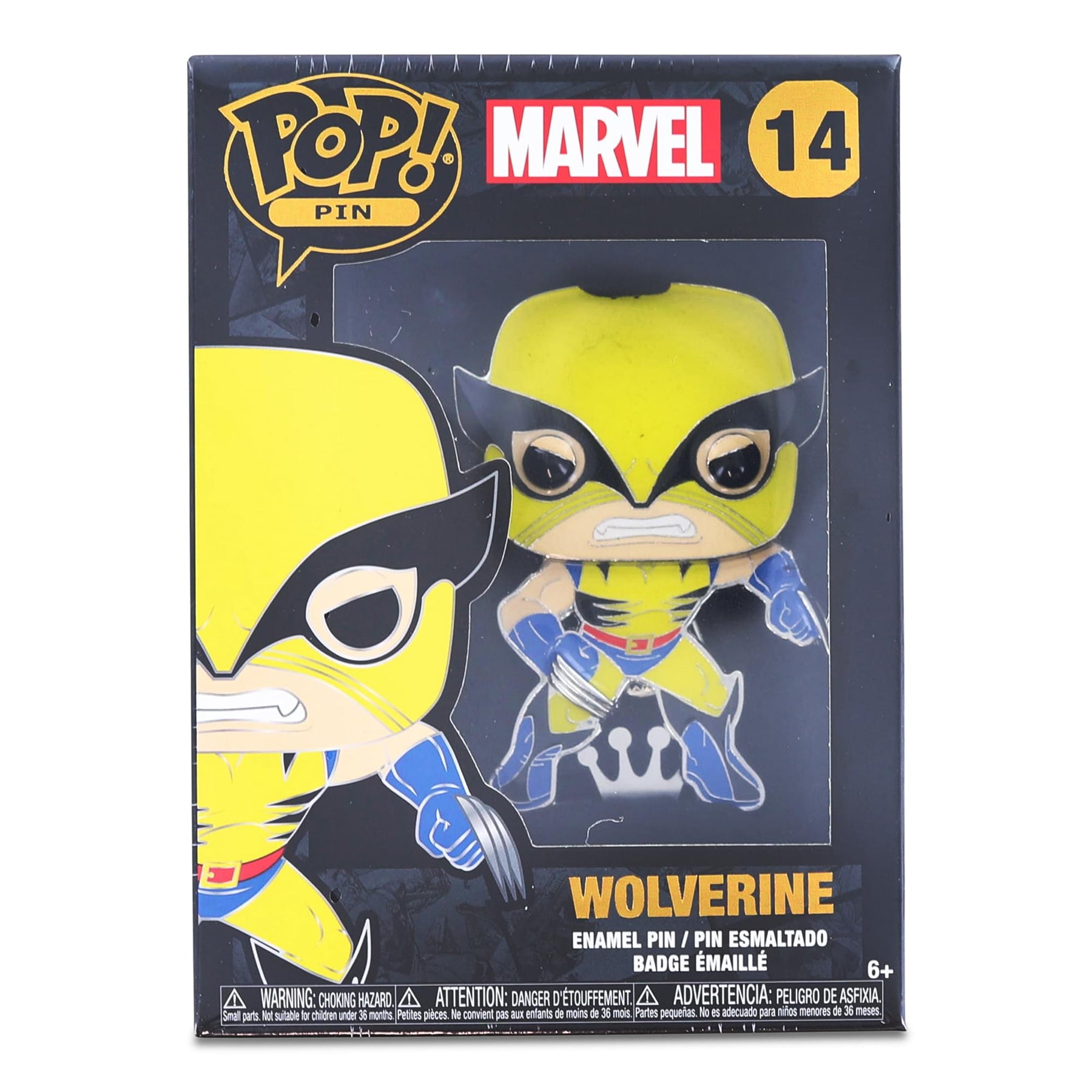 Marvel X-Men 3 Inch Funko POP Pin | Wolverine