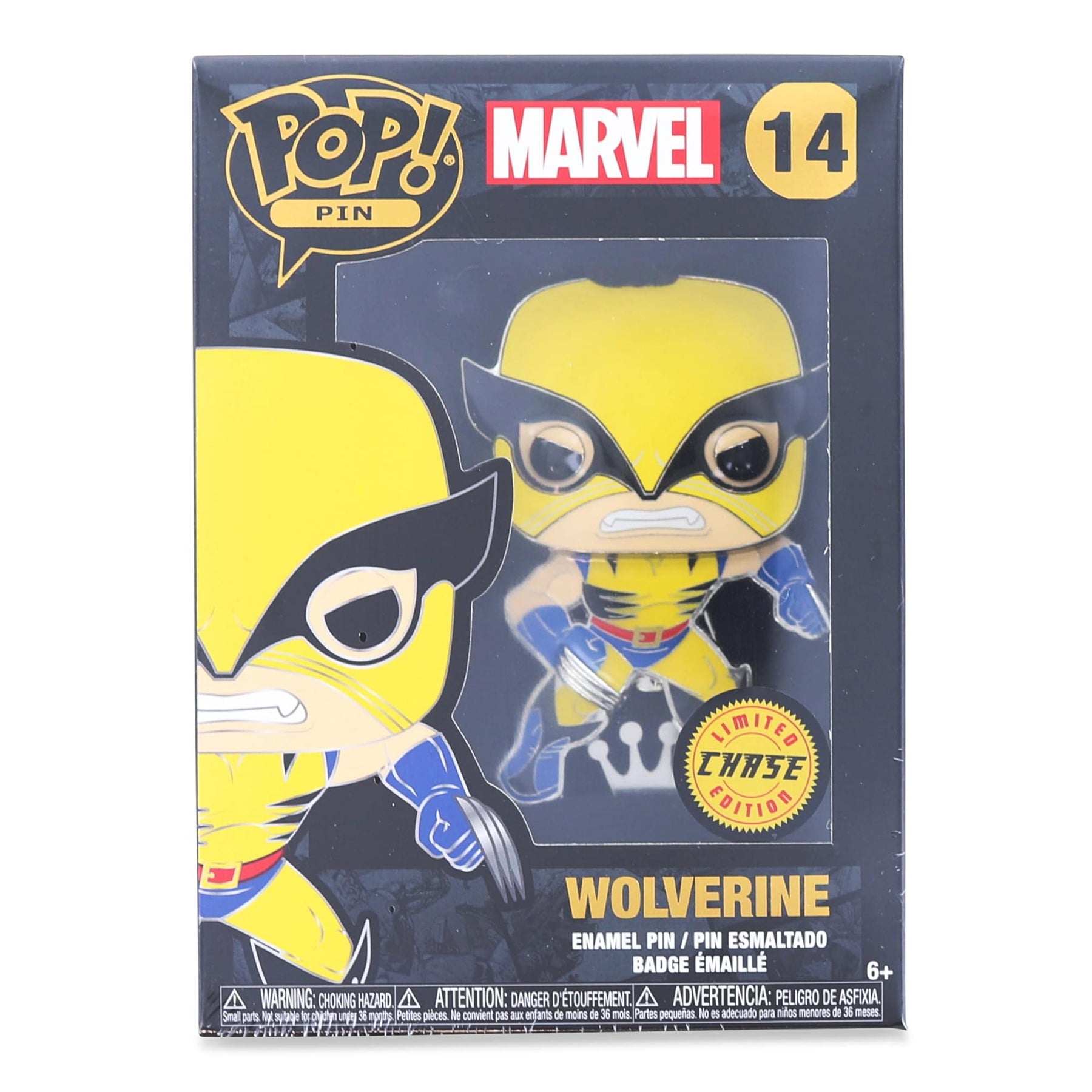 Marvel X-Men 3 Inch Funko POP Pin | Wolverine CHASE