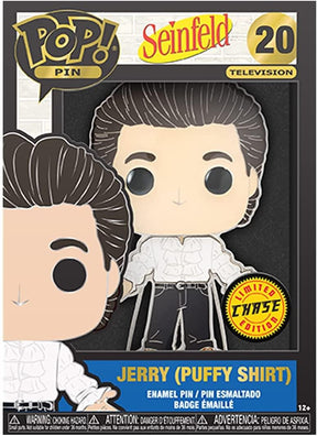 Seinfeld 3 Inch Funko POP Pin | Jerry Puffy Shirt CHASE