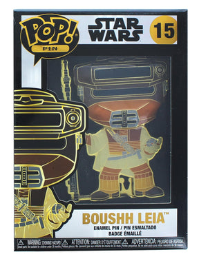 Star Wars 3 Inch Funko POP Pin | Boushh Leia