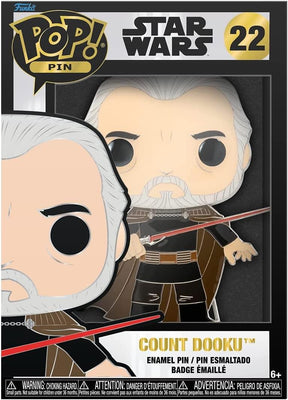 Star Wars 3 inch Funko POP Pin | Count Dooku