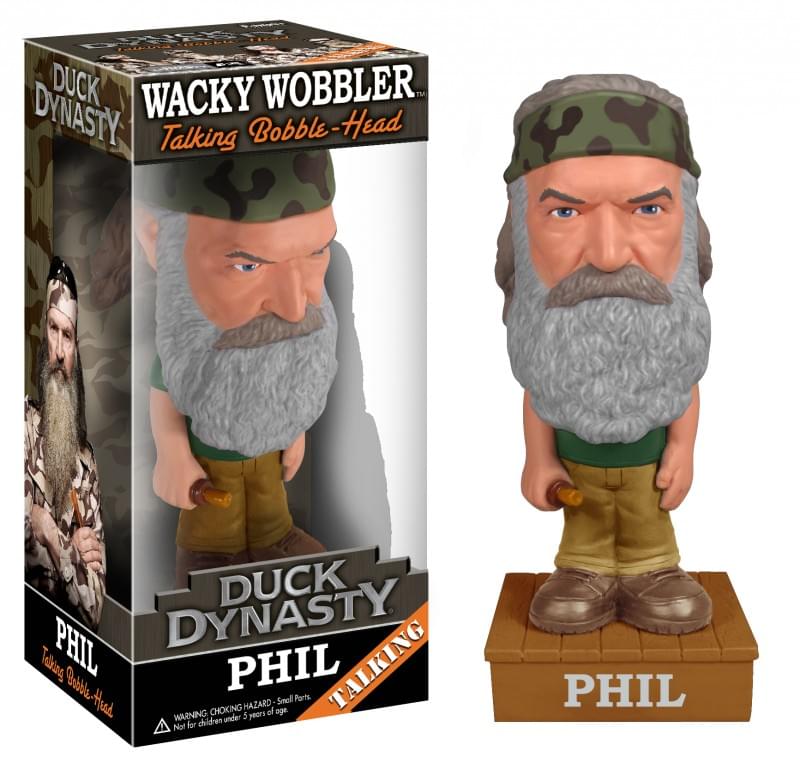 Funko Duck Dynasty Phil Talking Wacky Wobbler Bobble Head