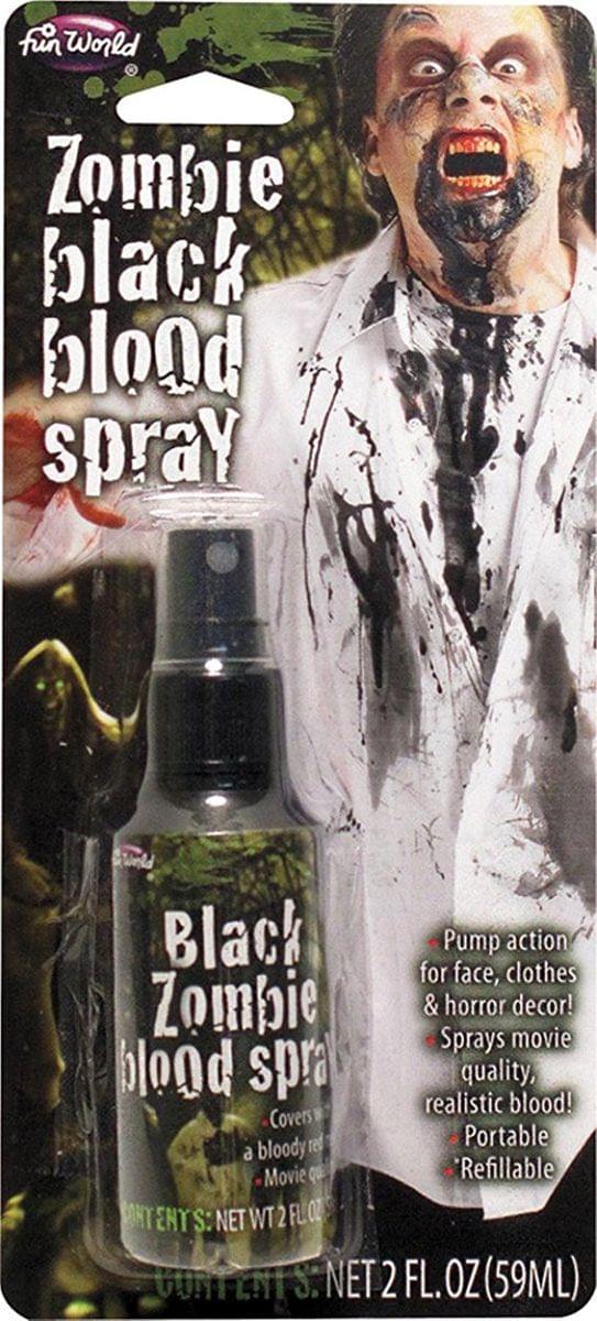 Black Zombie Costume Blood Spray 2 Oz