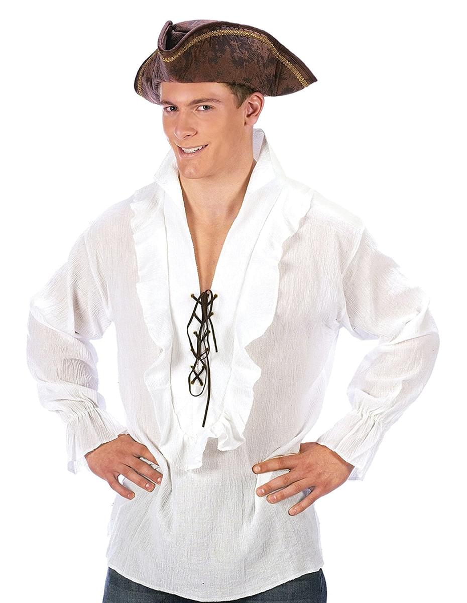 Fancy White Pirate Costume Shirt