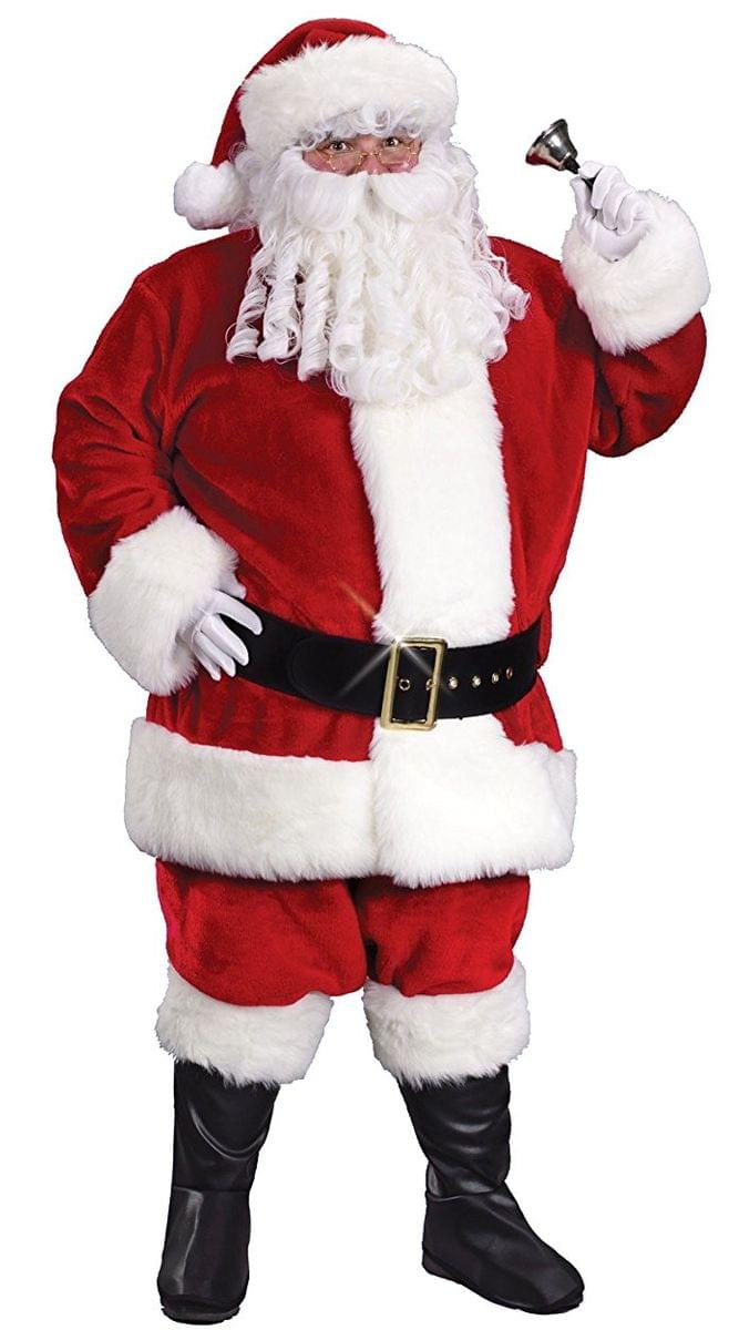 Santa Plush Crimson Plus Size Costume