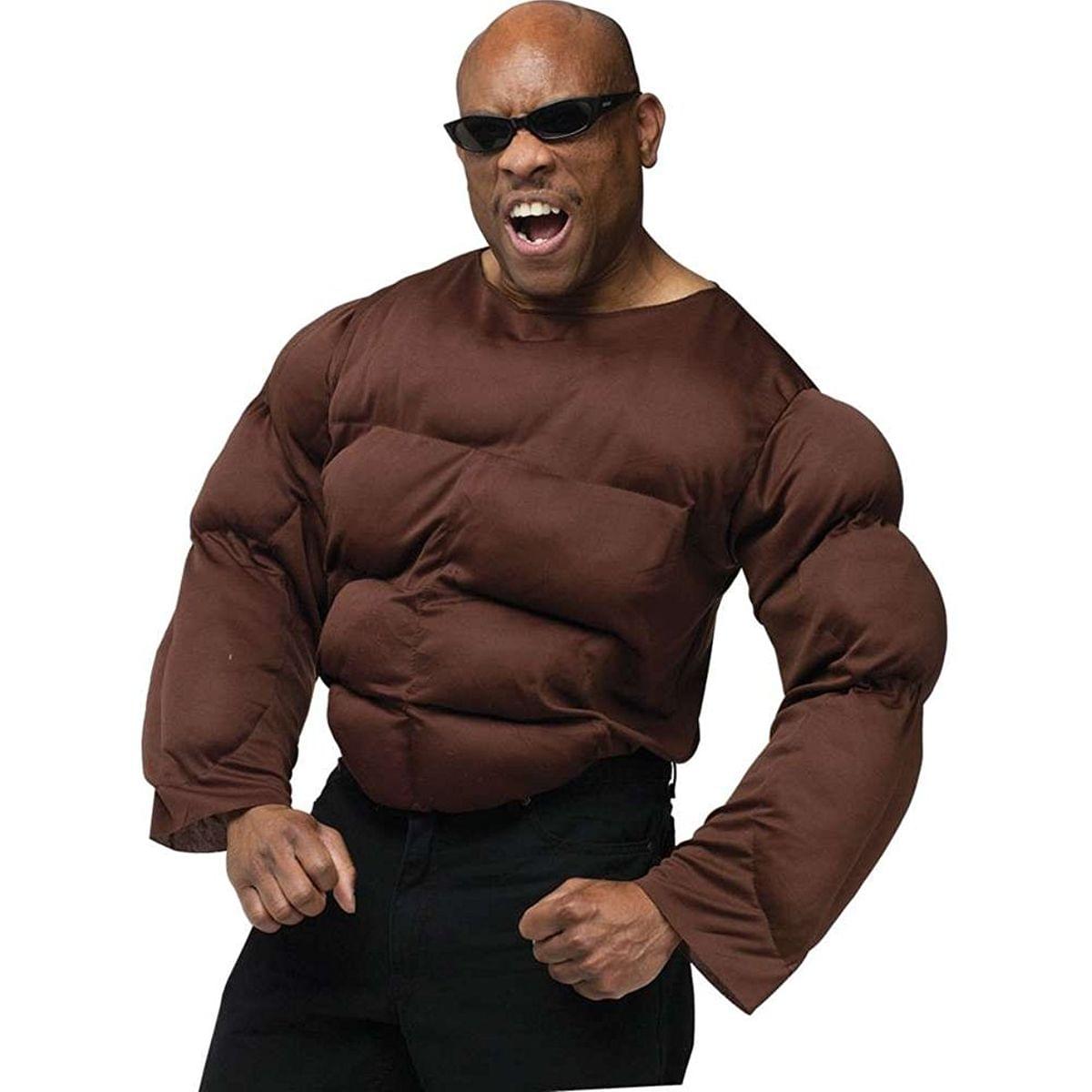 Muscle Chest African American Adult Costume