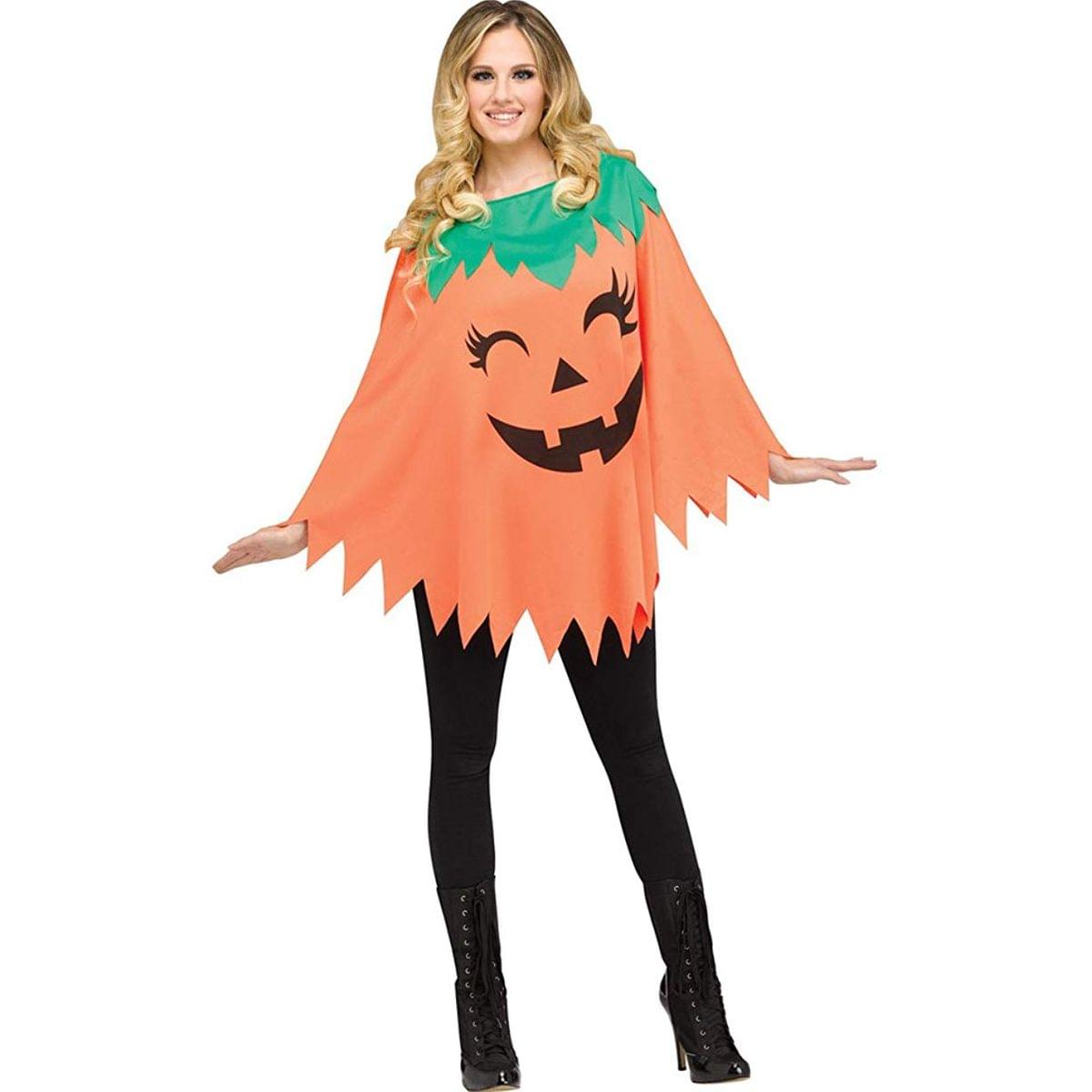 Pumpkin Poncho Women's Costume - One Size 4/14
